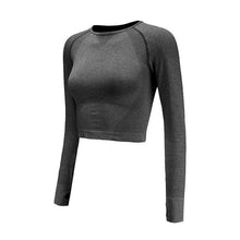 U Change Solid Color Seamless Crop Top Women's Body-Building Sporting Tops