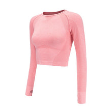 U Change Solid Color Seamless Crop Top Women's Body-Building Sporting Tops